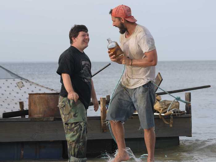 An aspiring wrestler sets off to meet his hero in "The Peanut Butter Falcon" (2019).