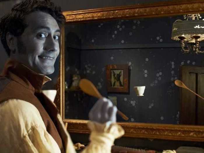 Four vampires share a flat in "What We Do in the Shadows" (2015).