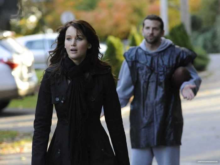 A favor among strangers leads to something more in "Silver Linings Playbook" (2012).