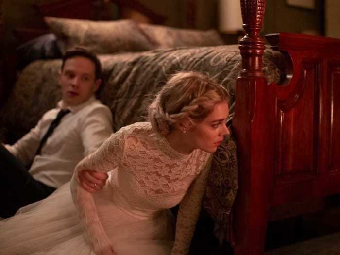 A bride runs for her life in "Ready or Not" (2019).