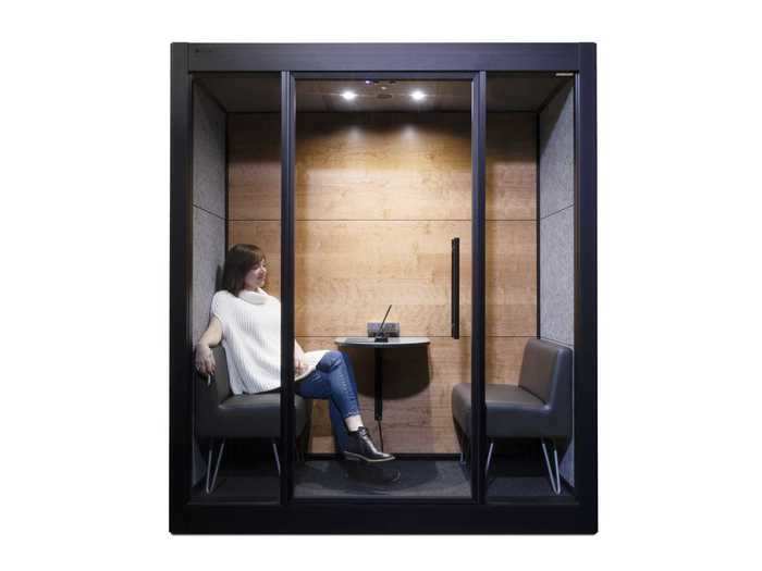 Snapcab also created a customizable and "acoustically-treated" Meet 2 office pod for home use …