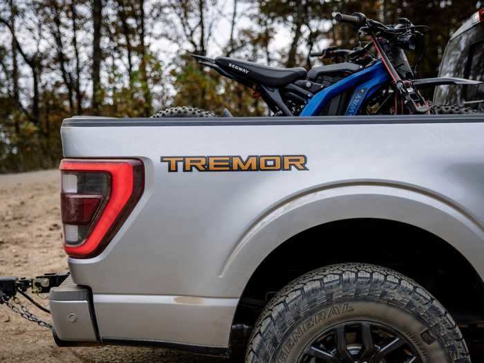 And an optional Trail Control feature - like cruise control but for off-road use - sets the truck to drive at a selected speed so the driver can focus on steering.