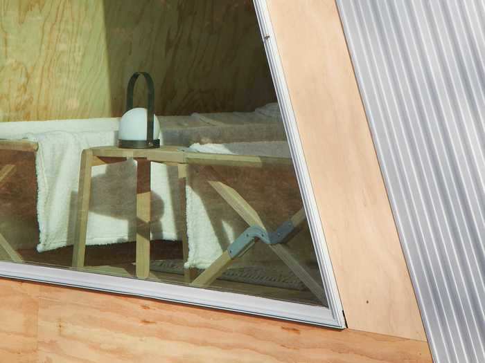 The A-frame can also serve as a place to work out, or as a separate office room.