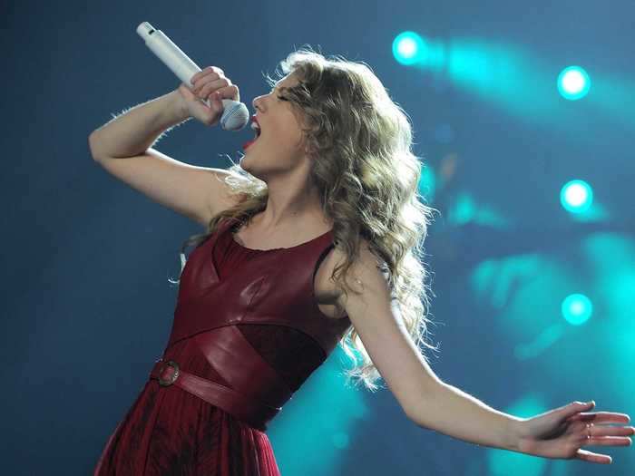 She wrote every song on her third album, "Speak Now."