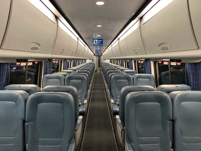 Other cars were more full up and seats can be changed via the Amtrak mobile app or website up until departure for the most accurate depiction of each car.