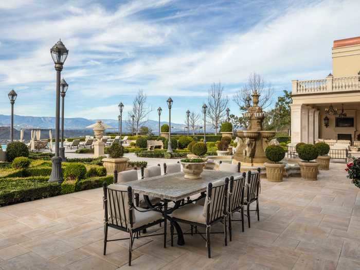 Expansive outdoor spaces offer ample opportunity for is al fresco dining and entertaining.