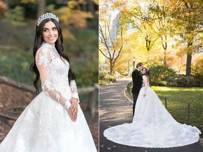 Lace-covered dresses never seem to go out of fashion.