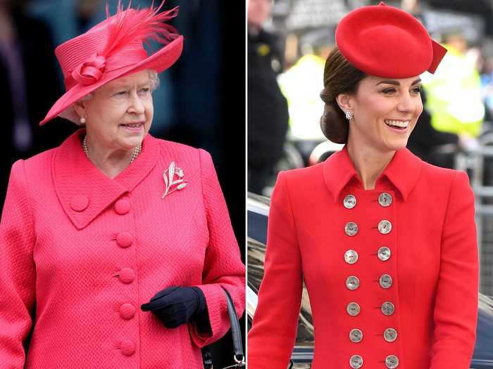 Queen Elizabeth is known for her bright coats, and it