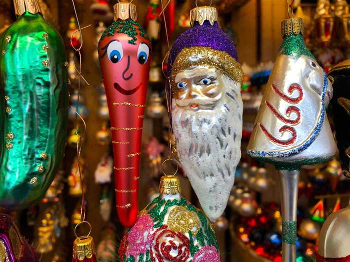 Hiding a pickle in the Christmas tree is reportedly a German tradition originally.