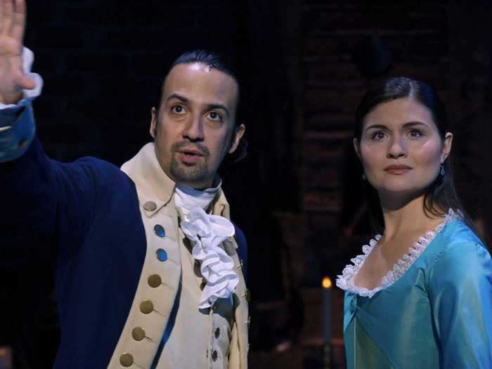 8. "Hamilton" was filmed during a live Broadway production of the hit musical.