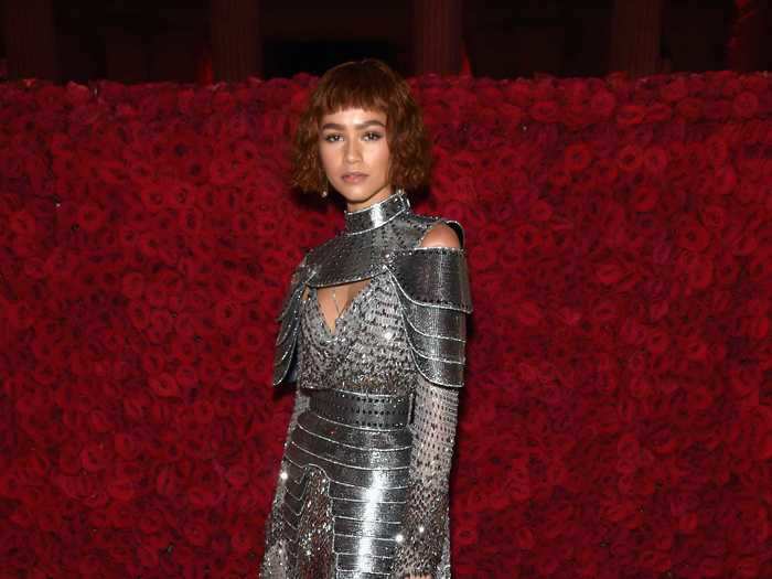 Zendaya sported a new hairstyle at the 2018 Met Gala.