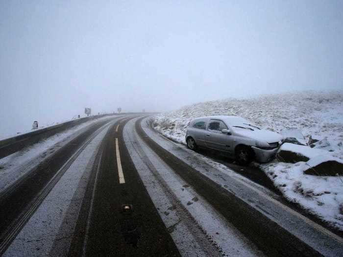 Rocks can also be useful to get a car out of a snowbank.