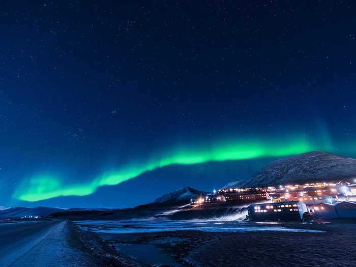 As is trying to catch a glimpse of the Northern Lights. "My favorite thing about Svalbard is seeing the Northern Lights. It