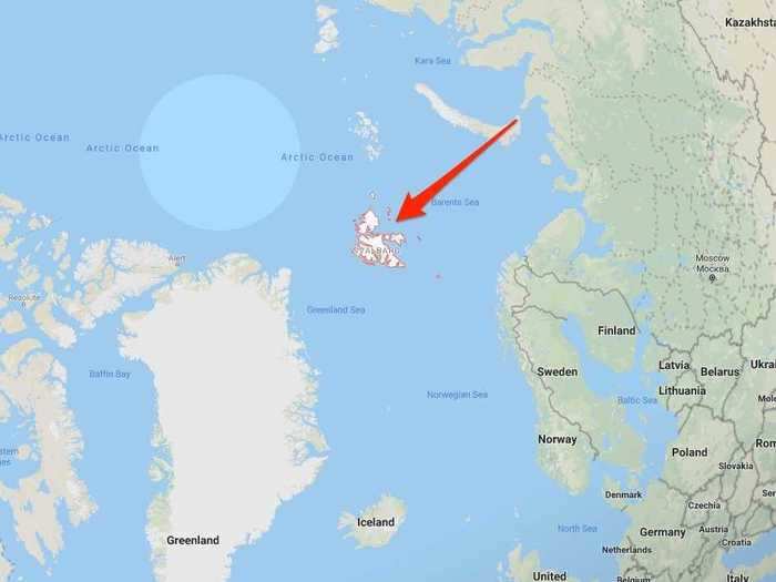 The archipelago sits about halfway between mainland Norway and the North Pole.