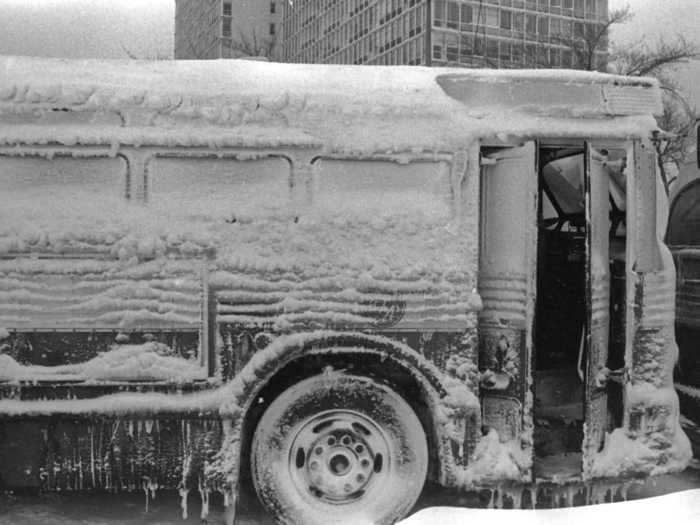 The Chicago Blizzard of 1967 covered the city in 23 inches of snow, its highest snowfall on record.