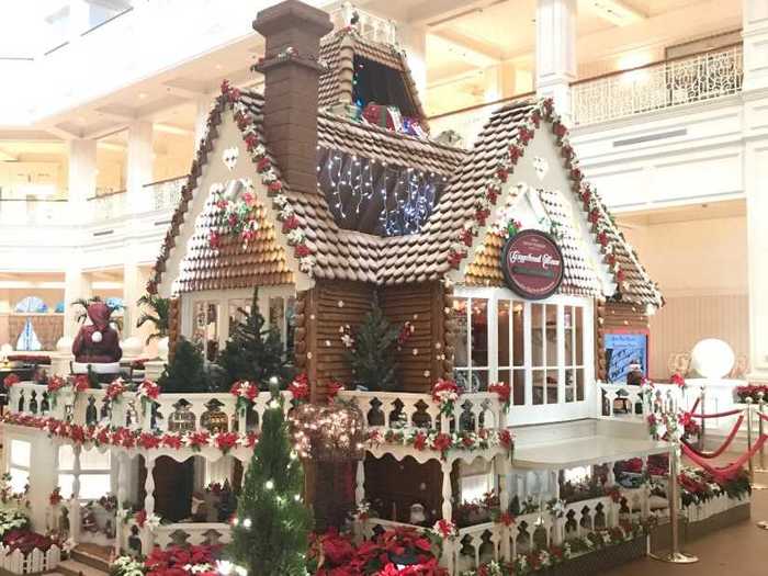 One Disney resort annually has a full-sized gingerbread house that takes hundreds of hours to make.