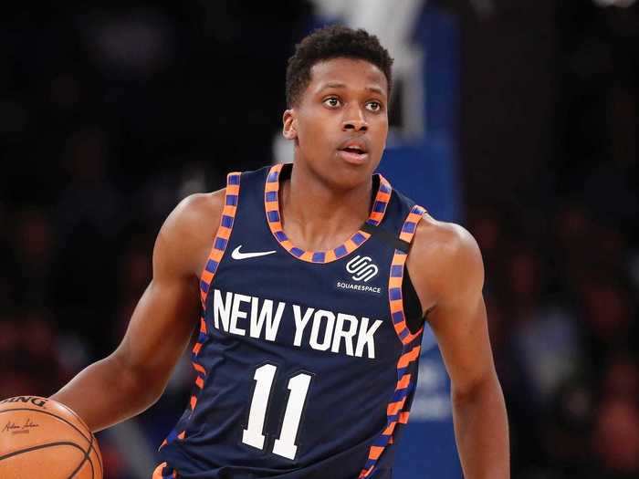 The Knicks drafted Frank Ntilikina with the 8th pick in 2017. He has averaged 6 points per game on 36% shooting in 178 games since. He is still with the team today.