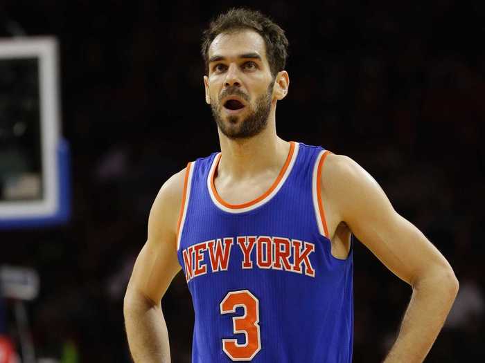 Jose Calderon came to the Knicks in a 2014 trade. He started 112 games over two seasons before being traded in 2016.