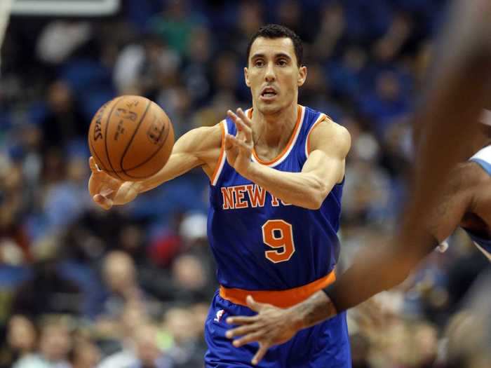 Pablo Prigioni was 35 years old when he came from Spain to play for the Knicks. He spent three seasons in New York.