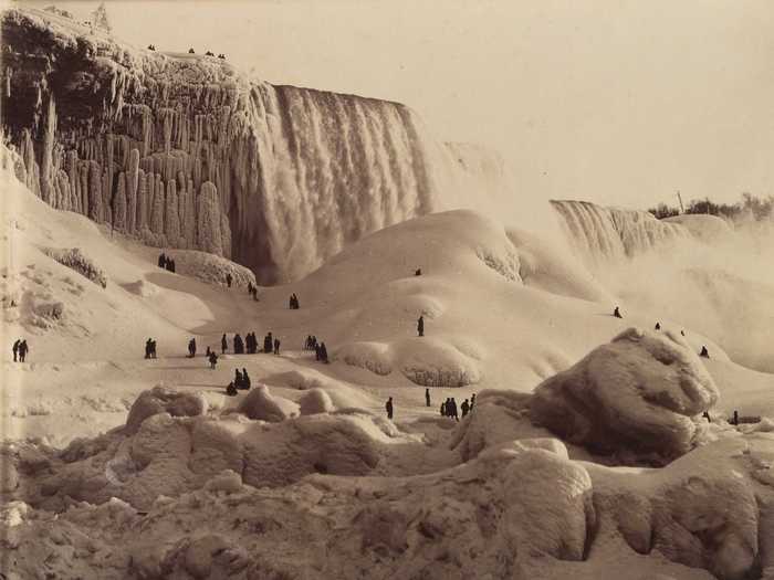 Niagara Falls has always been a popular winter attraction. In fact, visitors used to be able to walk across Niagara Falls