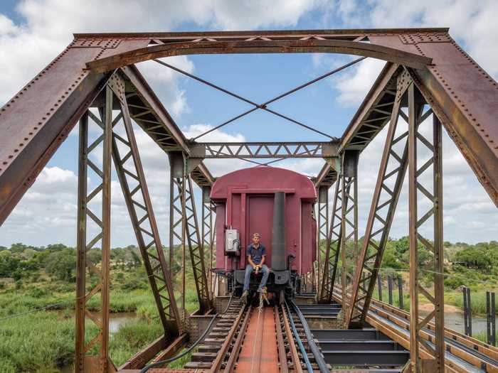 A first-of-its-kind hotel made out of converted 1950s train cars opened Monday in South Africa