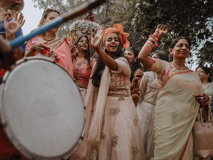 This Indian wedding in Gwalior looks like a blast.