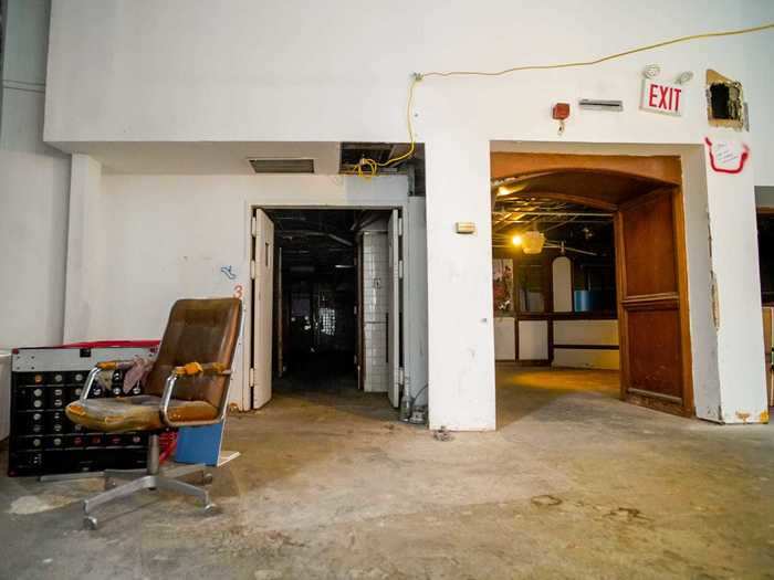 You can also imagine the hustle inside the former New York Times newsroom. The building was built originally to serve as the newspaper