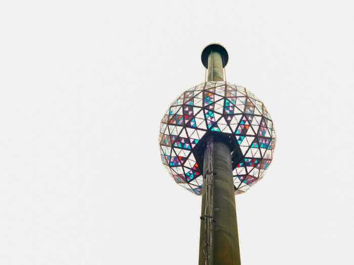 It sits on top of One Times Square patiently waiting 364 days each year for its moment of late December glory.