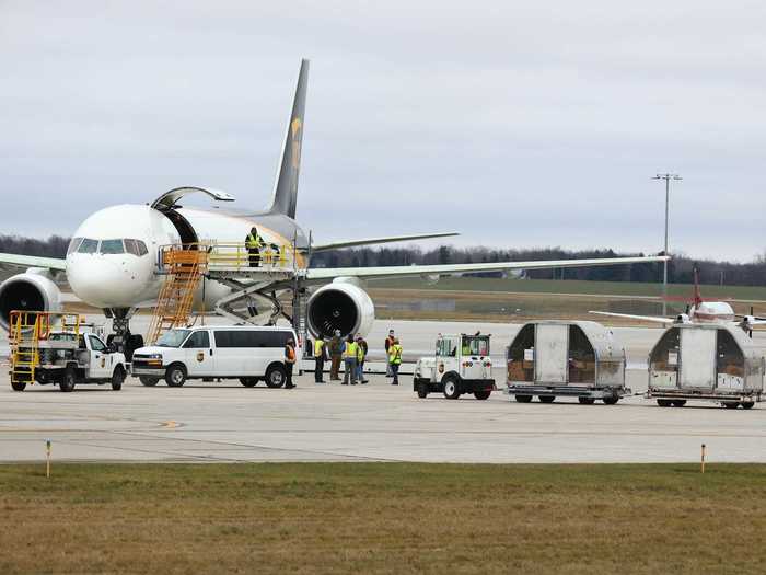 Kalamazoo has its own airport but those in Lansing and Grand Rapids are the closest with service from the large cargo airlines like UPS Airlines and FedEx Express.