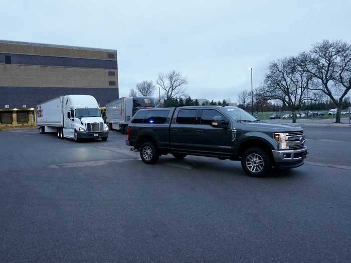 US Marshals provided escorts for the vaccine while on the road.