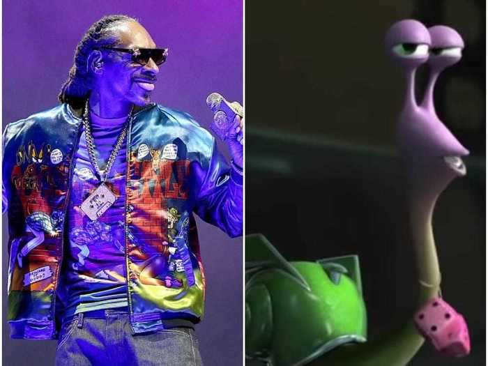 Snoop Dogg voiced a snail in the movie "Turbo" fittingly named Smoove Move, and It in "The Addams Family."