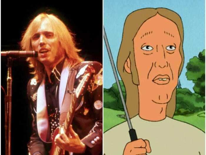 Tom Petty voiced a character that looked just like him in the cartoon "King of the Hill."