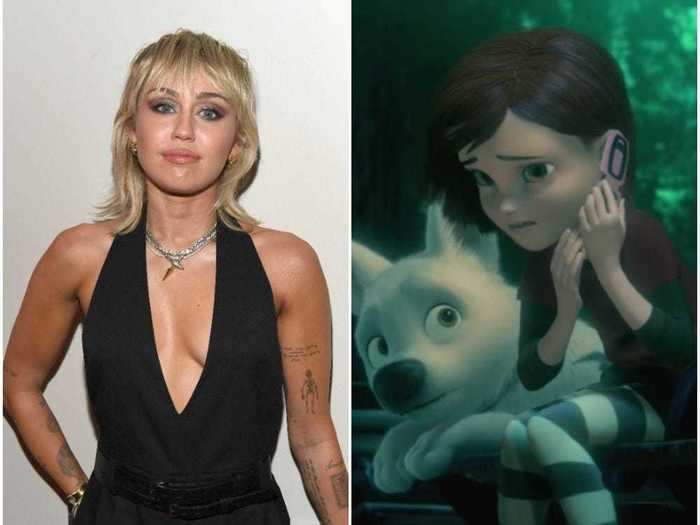 Miley Cyrus starred in "Bolt" as Penny, the on-screen companion to Bolt the super dog.