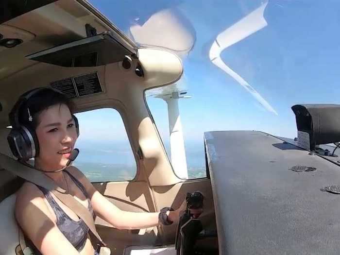 In August, the Thai royal household gave a glimpse of what life is like there by releasing rare photos of Wongvajirapakdi wearing a crop top and piloting a plane.