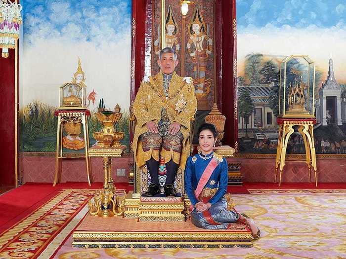 In July, the king also bestowed the title of Royal Noble Consort to Sineenat Wongvajirapakdi, a former army nurse believed to be another longtime girlfriend.