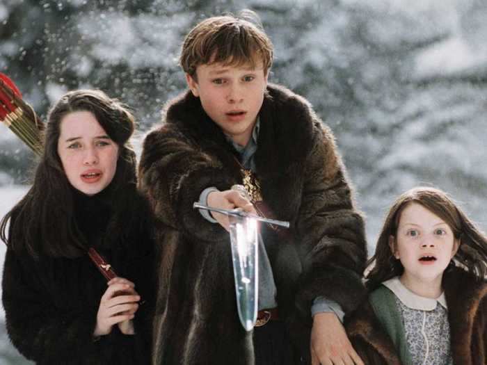 “Chronicles of Narnia: The Lion, the Witch and the Wardrobe” (2005) is a moral fantasy with spellbinding sets.