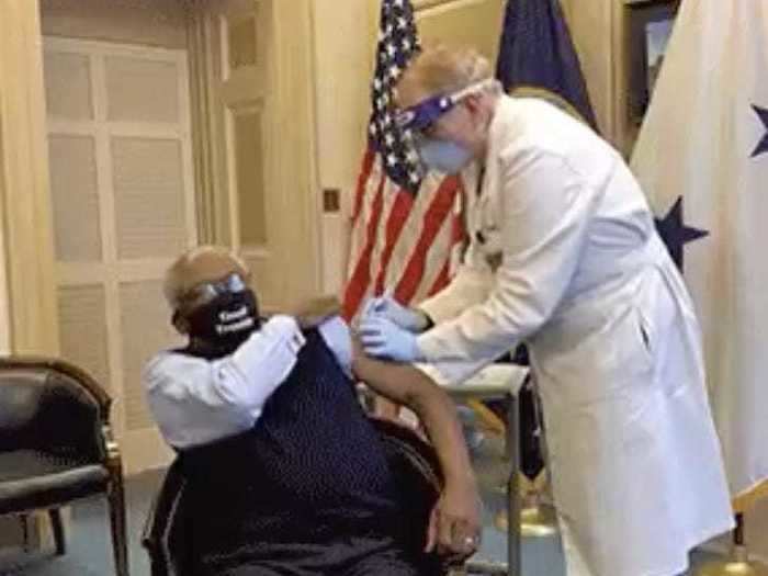 House Majority Whip James Clyburn, a South Carolina Democrat, said he was vaccinated on Friday, adding that he hoped "that every American over the age of 16 will get vaccinated as soon as they are able."