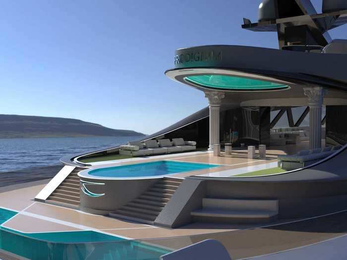 … although there are several other pools aboard the megayacht.