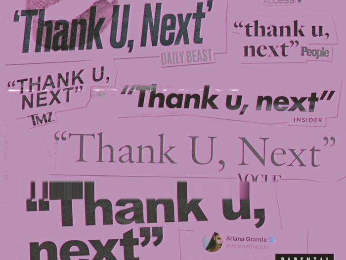 November 3: Grande released a new song titled "thank u, next" - in which she explicitly names Davidson and three other exes.