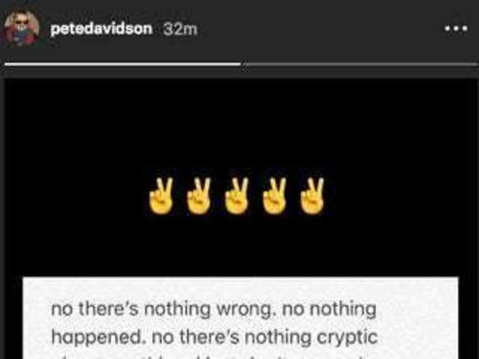 July 23: Davidson deleted all his Instagram posts after clashing with Grande