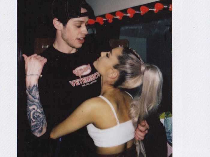 June 26: Davidson posted multiple Polaroids of the couple in celebration of Grande