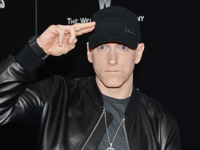 Eminem had trouble in school - he failed the ninth grade three times.