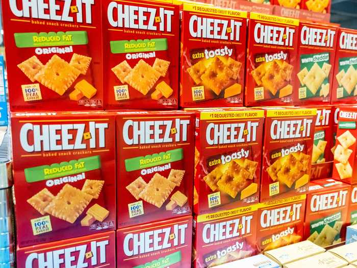 Cheez-It crackers first hit supermarket shelves in 1921.