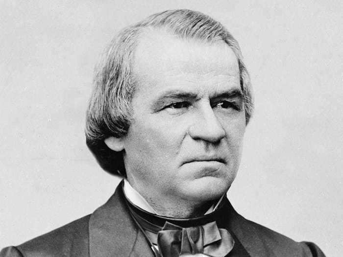 Andrew Johnson took over the presidency after President Abraham Lincoln was assassinated in 1865.