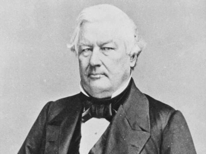 Millard Fillmore became president when President Zachary Taylor died in 1850.