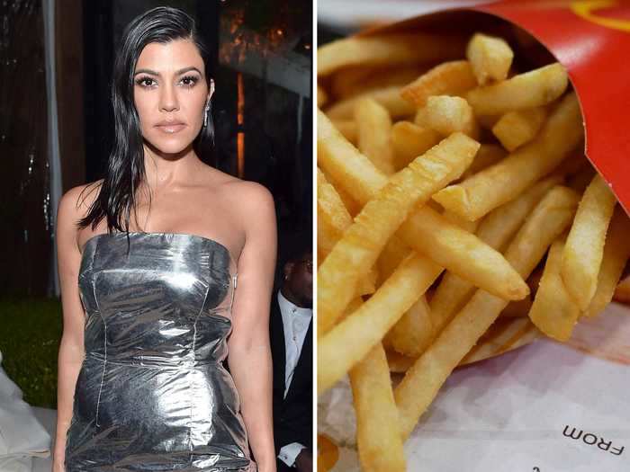 Kourtney Kardashian is known for her low-carb, gluten-free diet, but she says her last meal on Earth would have to be McDonald