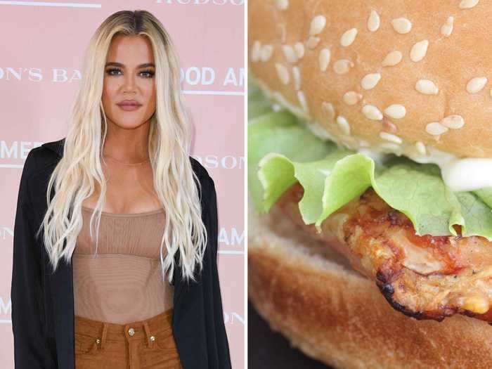 Khloe opts for grilled chicken at McDonald