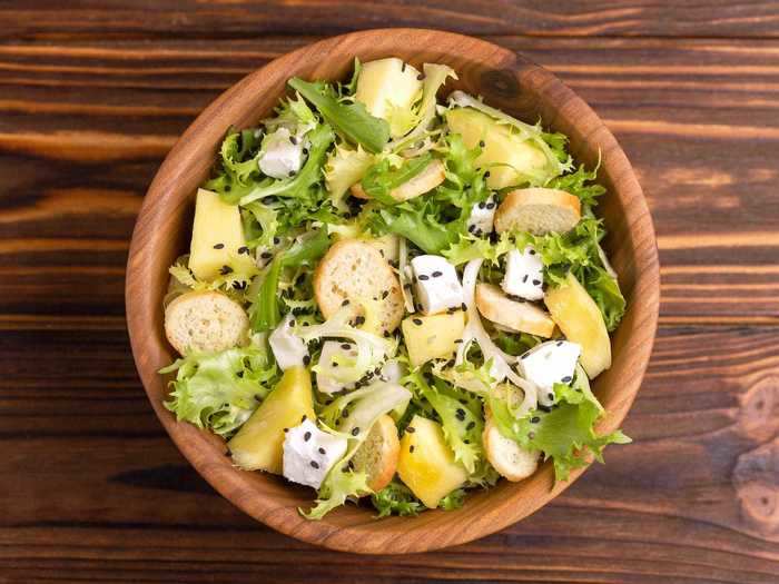 A frisee salad will complement a heartier main course.