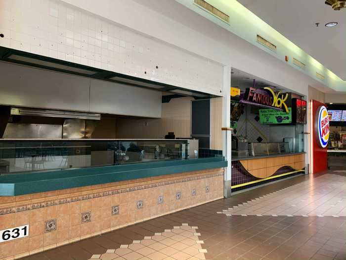 More empty spaces at the food court show that the mall was likely struggling even before the pandemic threw the retail world into crisis.