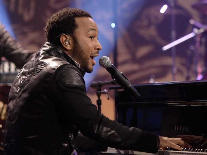 Thanks to Kanye West, John Legend broke into the music scene as a backing vocalist.